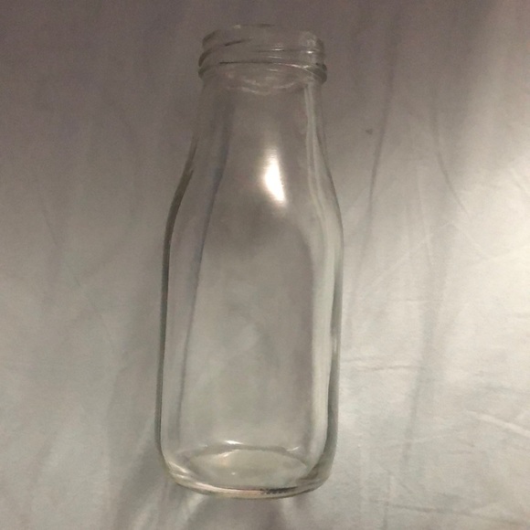 Glass old fashioned milk bottle - Picture 2 of 2